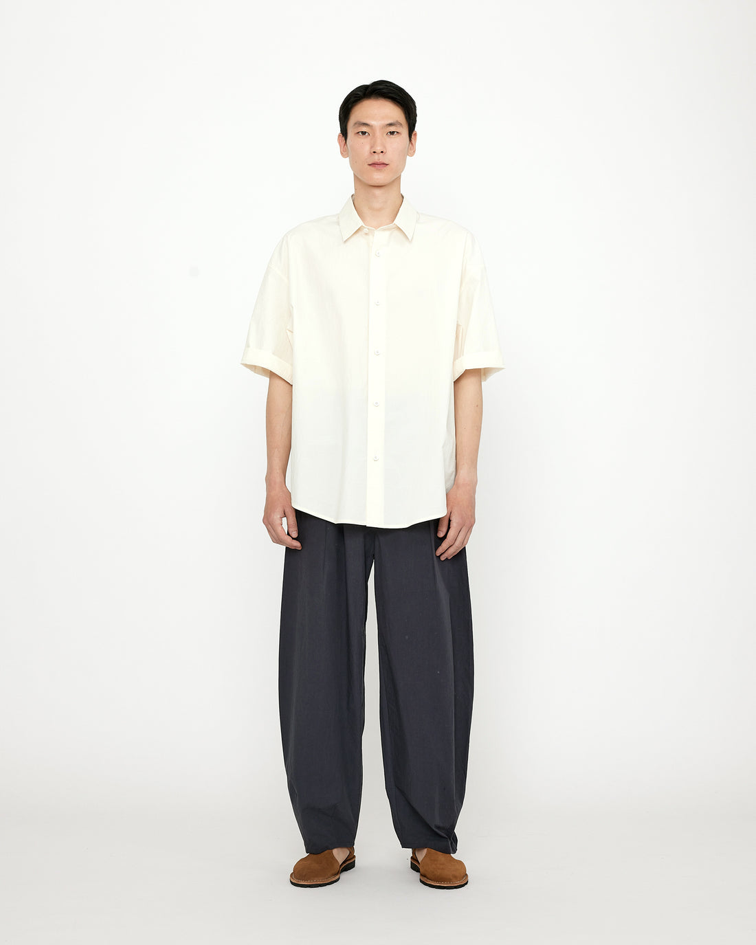 Papery Oversized Men's Short Sleeves - SS24 - Off-White