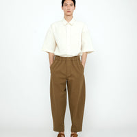 Signature Elastic Pull-Up Trouser - Cotton Edition - Brown