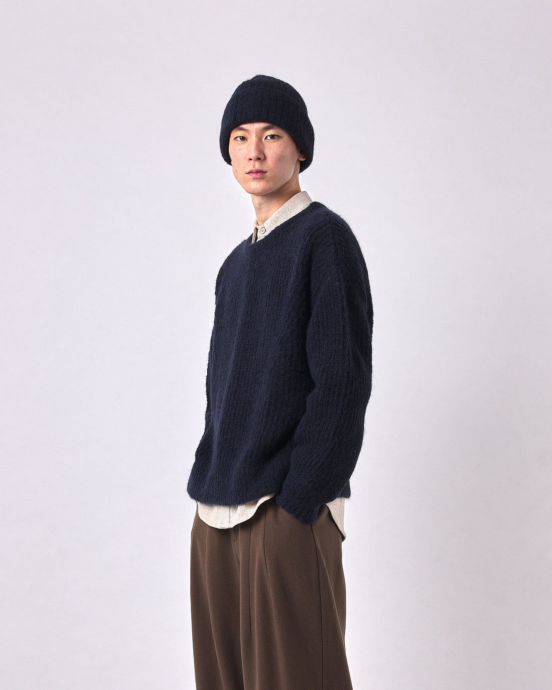 Brushed Airy Pullover - FW23 - Navy