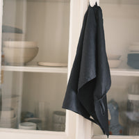 7115 Linen Tea Towel - Navy