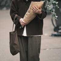 Short Wool Coat - FW23 - Deep Walnut