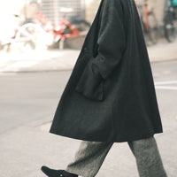 Pocket Long Coat - FW23 - Heather Charcoal