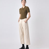 Signature Curve Legged Trouser - Heavy Canvas Edition - Off-White