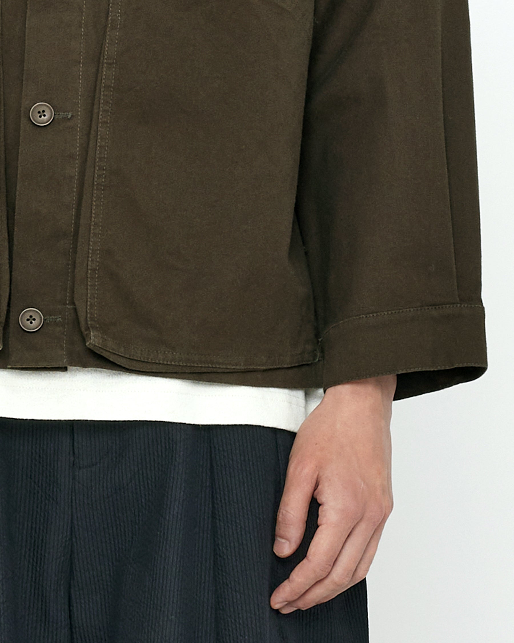 Signature Panel Pockets Shirt Jacket - Cotton Edition - Deep Olive