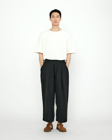 Linen Pleated Trouser - SS24 - Black