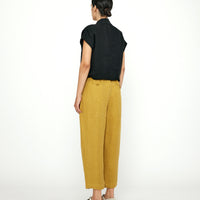 Linen Pleated Trouser - SS24 - Mustard