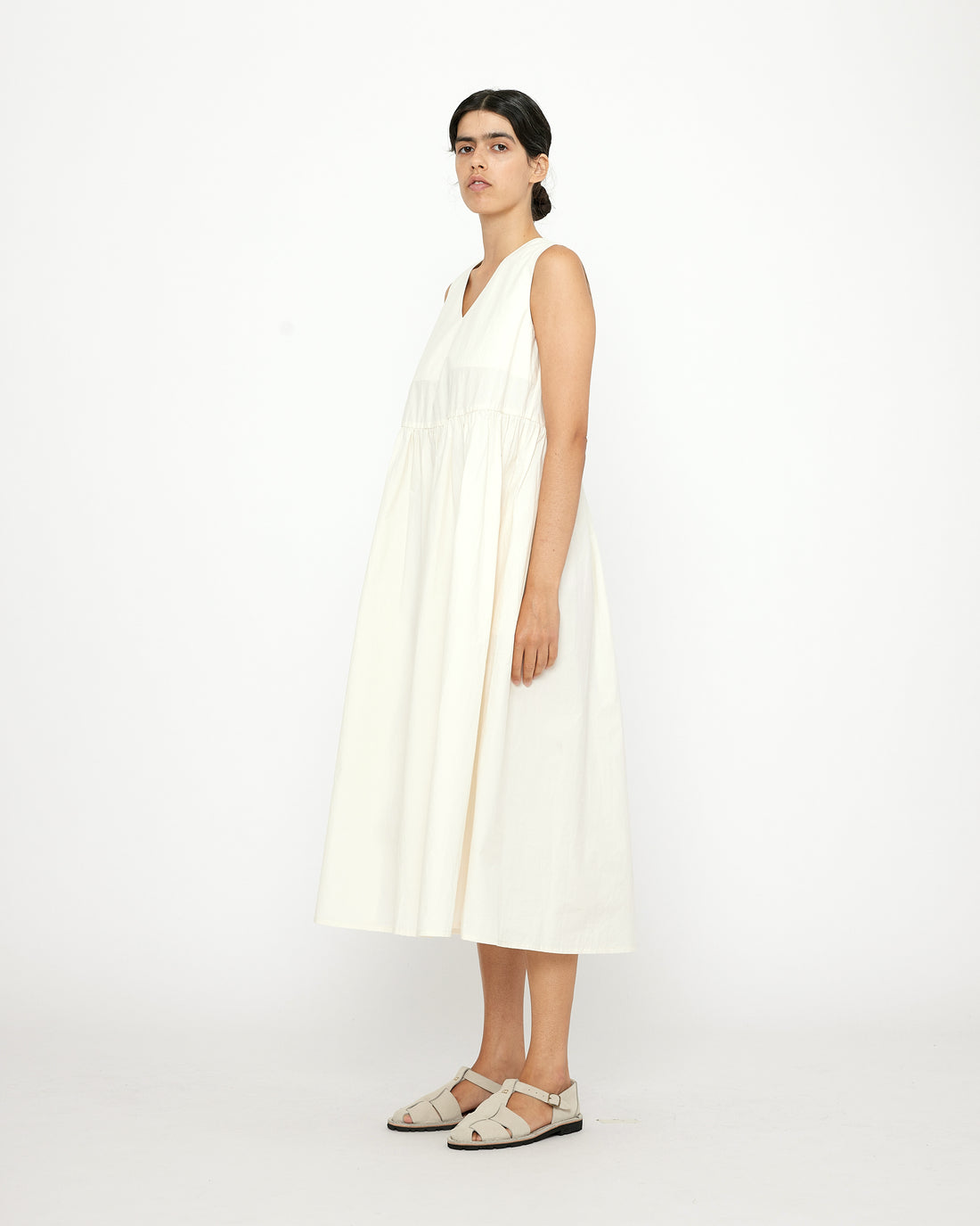 Papery V-Neck Dress - SS24 - Off-White