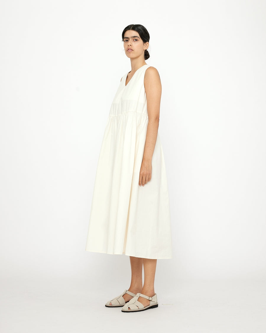 Papery V-Neck Dress - SS24 - Off-White