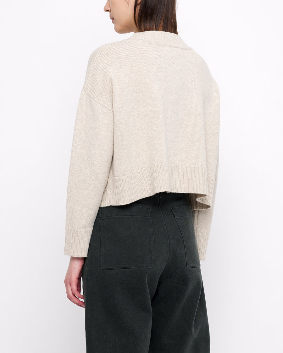 Relaxed Cropped Pull-Over - FW24 - Dove