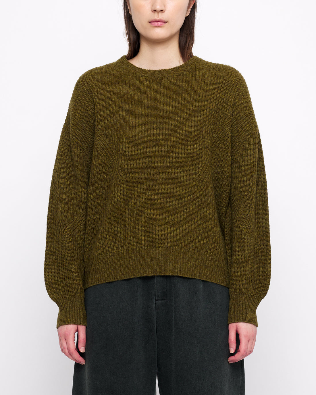 Signature Yak Poet Sweater - Kelp