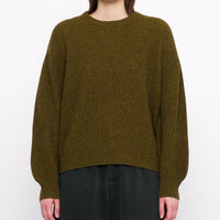 Signature Yak Poet Sweater - Kelp