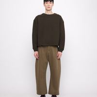 Sand-Washed Tailored Curve Legged Trouser - FW24 - Washed Walnut