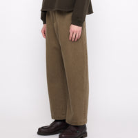 Sand-Washed Tailored Curve Legged Trouser - FW24 - Washed Walnut