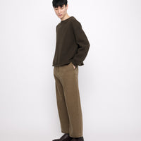 Sand-Washed Tailored Curve Legged Trouser - FW24 - Washed Walnut