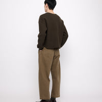 Sand-Washed Tailored Curve Legged Trouser - FW24 - Washed Walnut