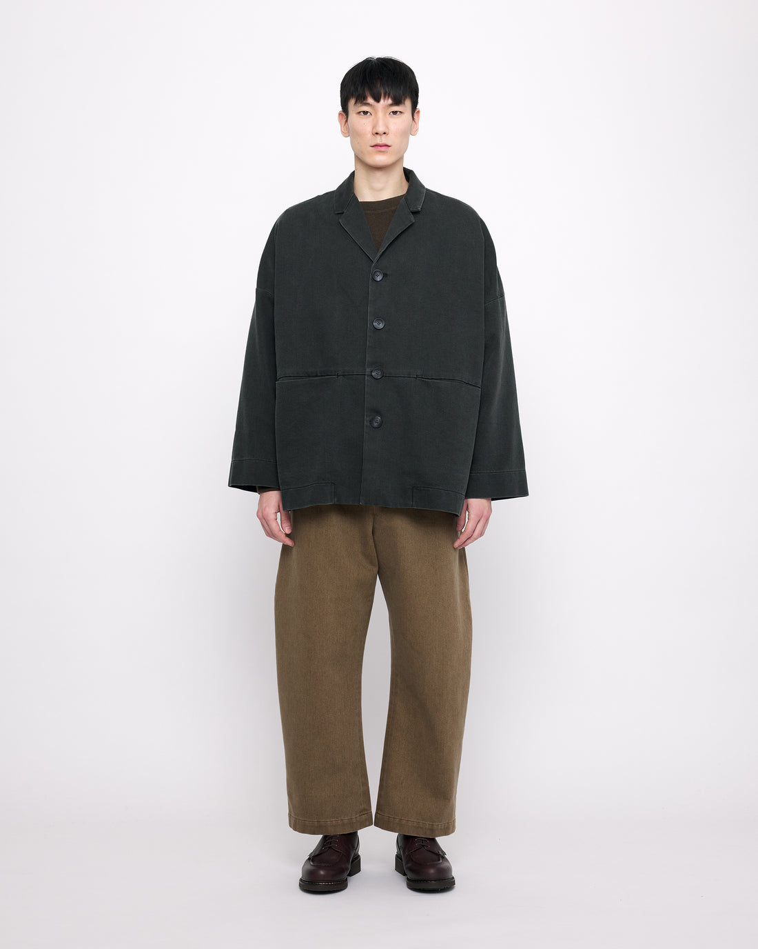 Sand-Washed Blazer Coat - FW24 - Washed Black