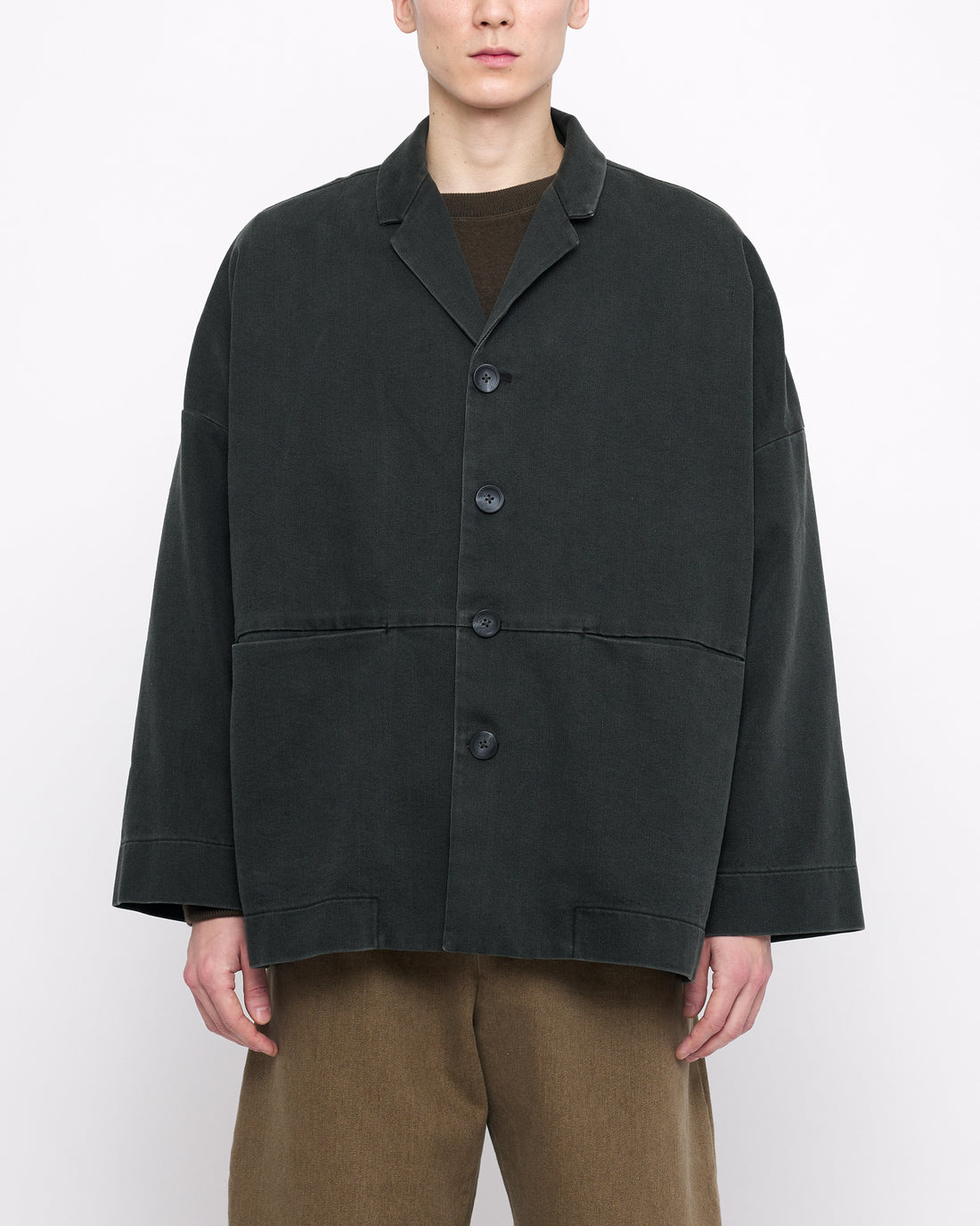 Sand-Washed Blazer Coat - FW24 - Washed Black