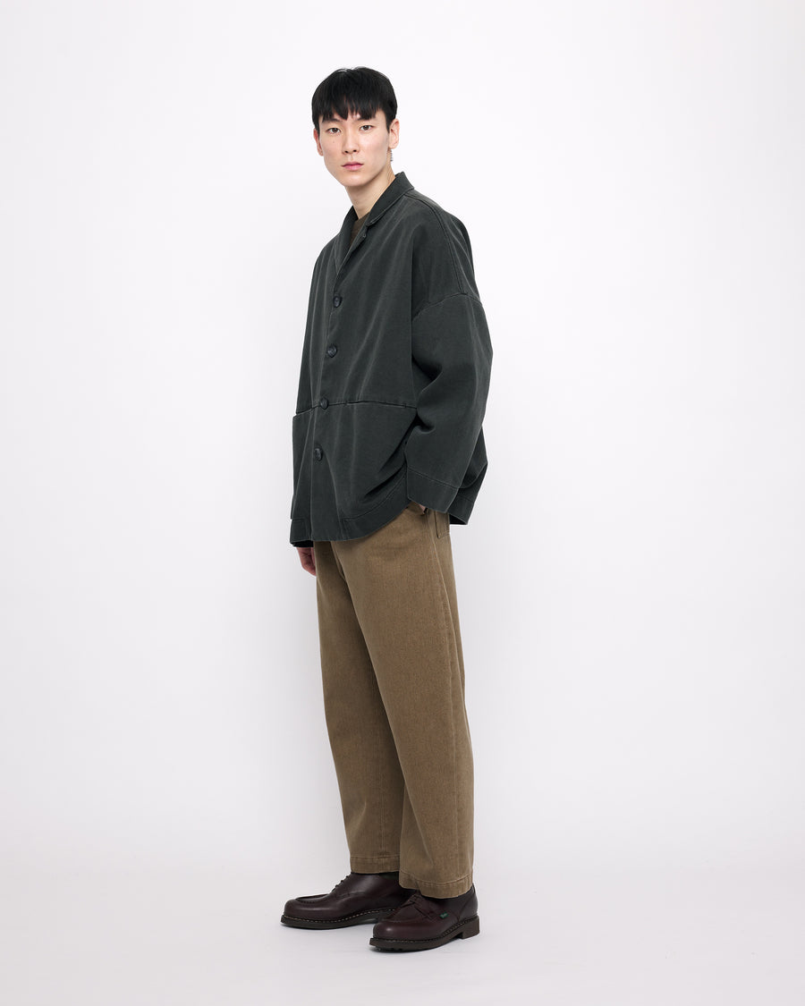 Sand-Washed Blazer Coat - FW24 - Washed Black