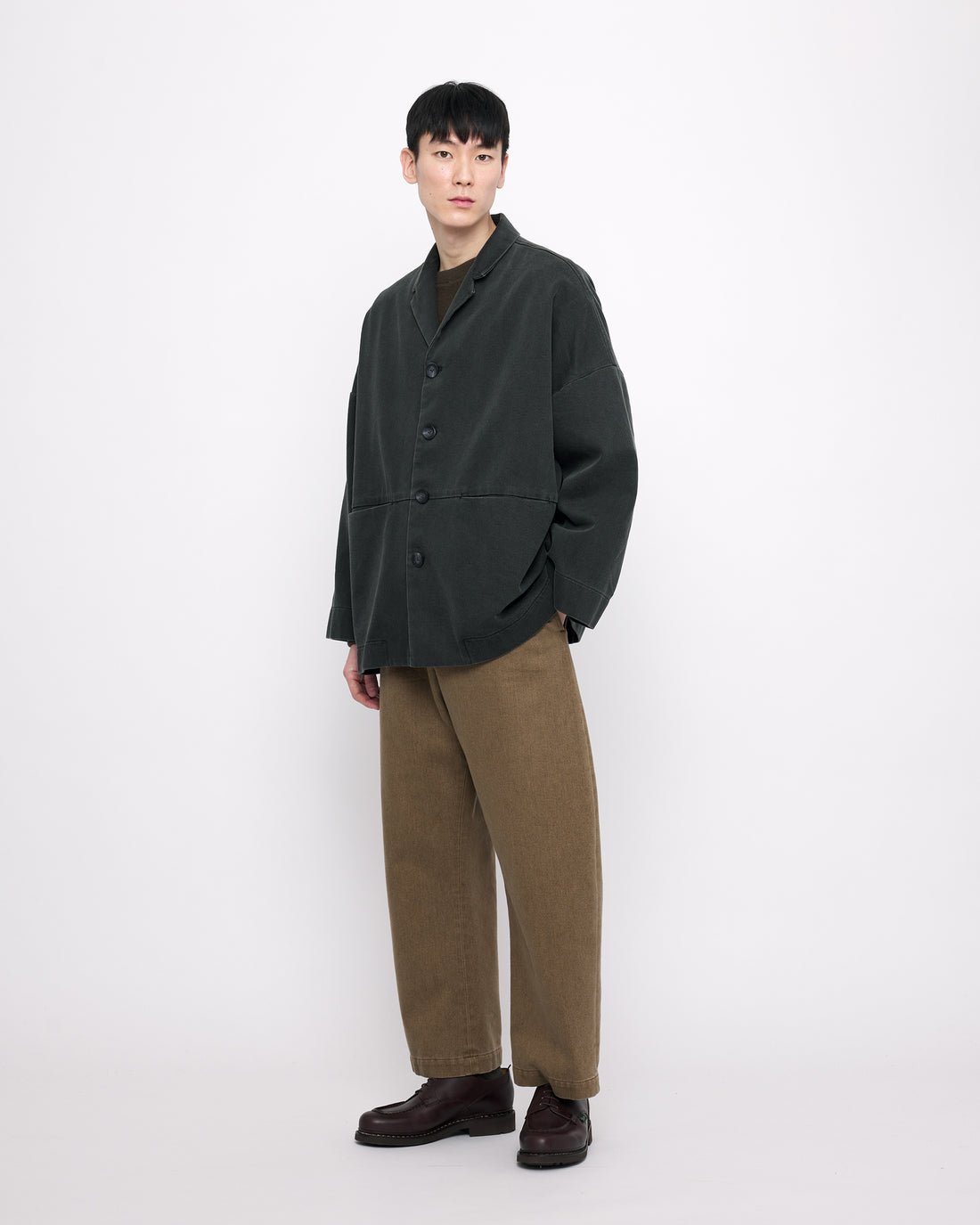 Sand-Washed Blazer Coat - FW24 - Washed Black