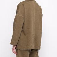 Sand-Washed Blazer Coat - FW24 - Washed Walnut