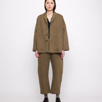 Sand-Washed Blazer Coat - FW24 - Washed Walnut