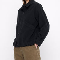 Signature Panel Pockets Shirt Jacket - Heavy Canvas Edition - Black