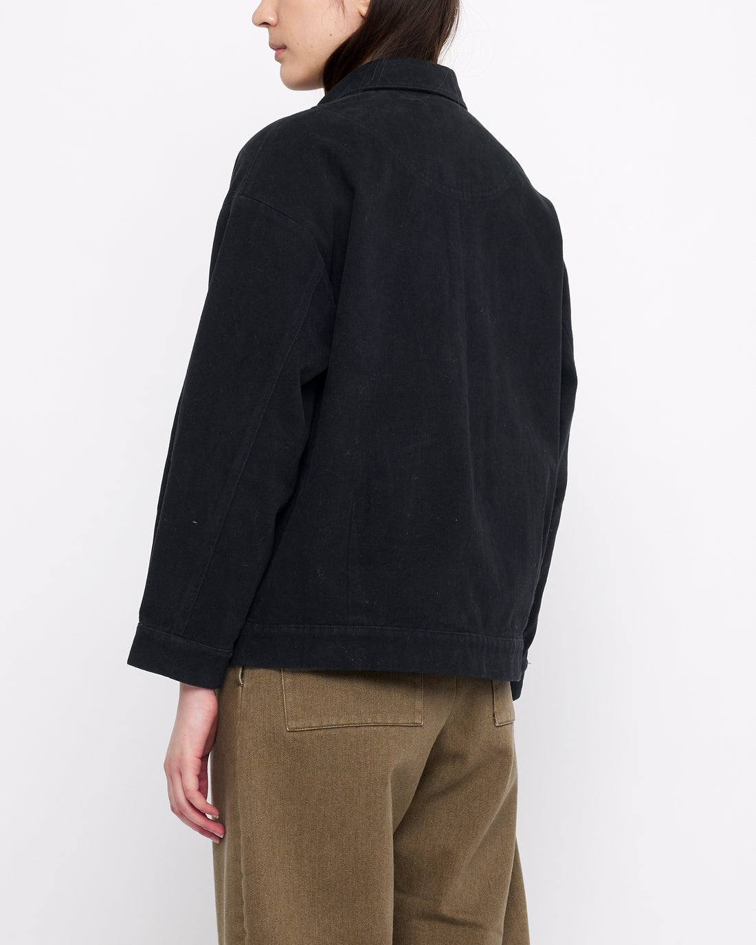 Signature Panel Pockets Shirt Jacket - Heavy Canvas Edition - Black