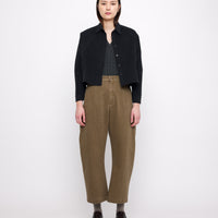 Signature 3/4 Cropped Shirt - Heavy Canvas Edition - Black