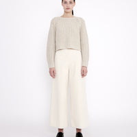 Merino Chunky Cropped Sweater - FW23 - Off-White