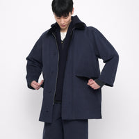 Mid-Length Duster Coat - FW24 - Navy