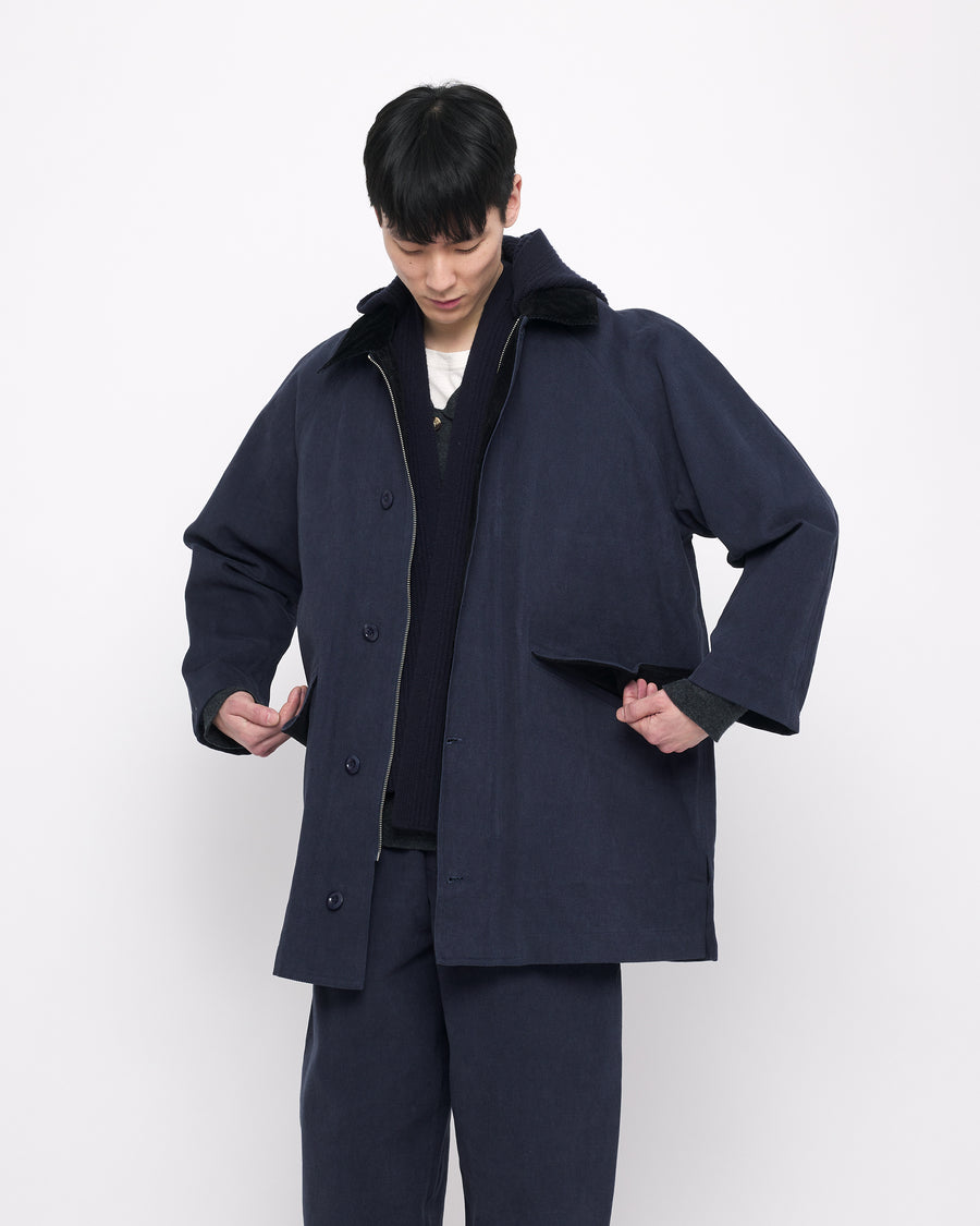 Mid-Length Duster Coat - FW24 - Navy