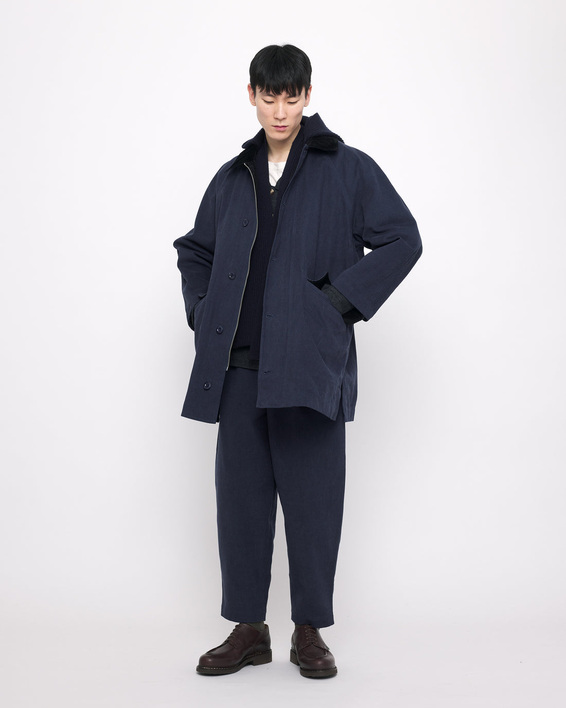 Mid-Length Duster Coat - FW24 - Navy