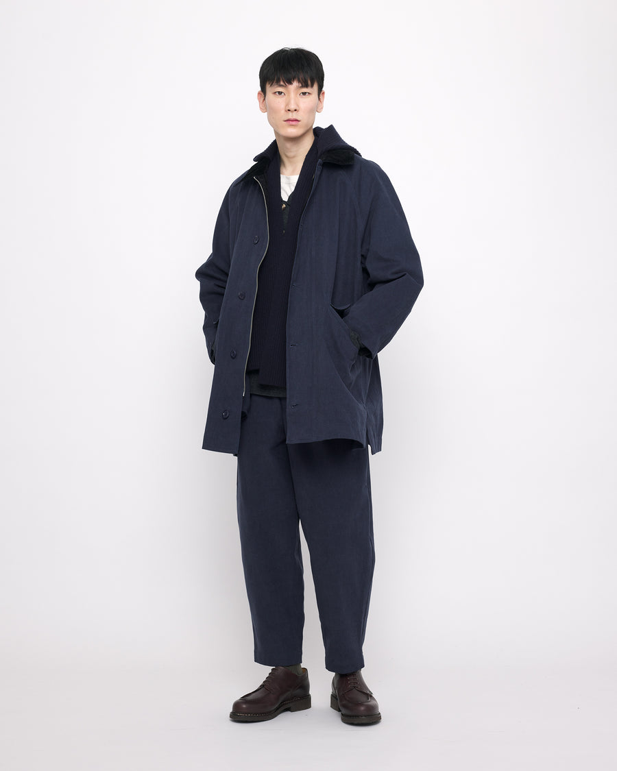 Mid-Length Duster Coat - FW24 - Navy