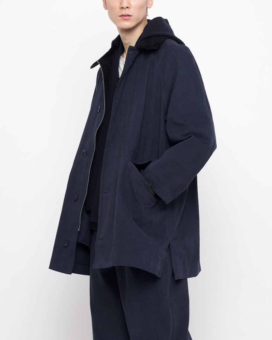 Mid-Length Duster Coat - FW24 - Navy