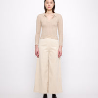 Yak V-Neck Long Sleeves - FW24 - Desert Sand