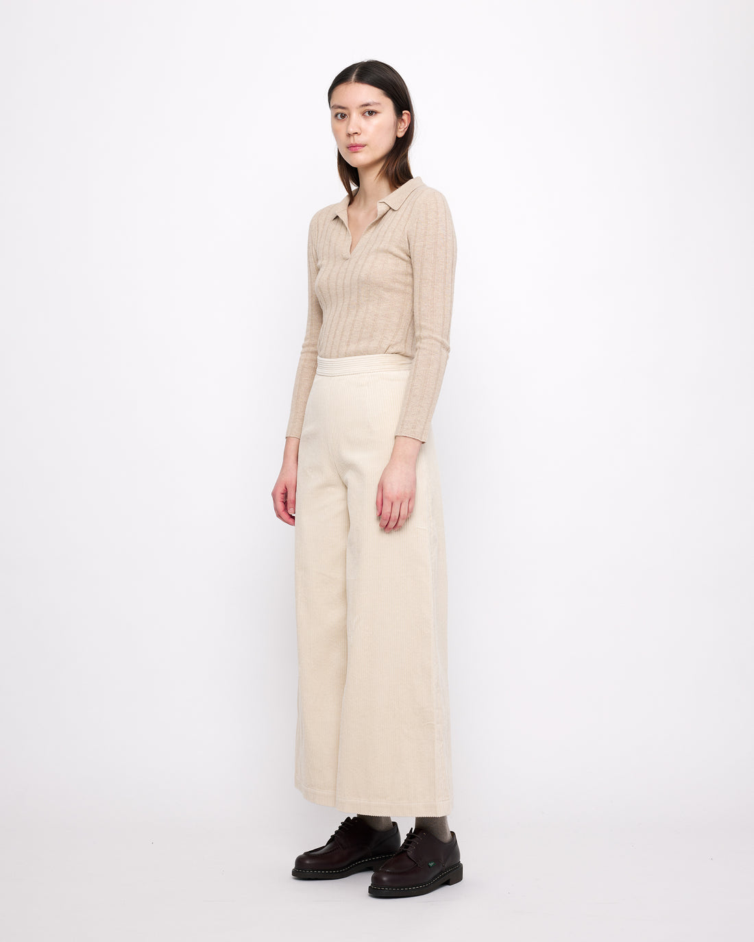 Yak V-Neck Long Sleeves - FW24 - Desert Sand