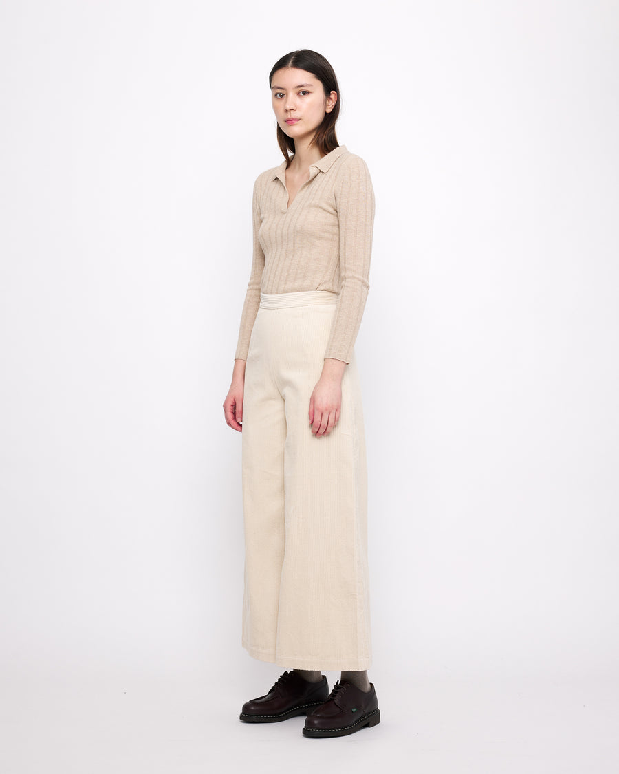 Yak V-Neck Long Sleeves - FW24 - Desert Sand