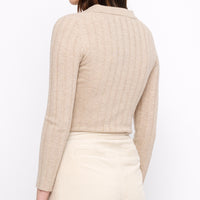 Yak V-Neck Long Sleeves - FW24 - Desert Sand