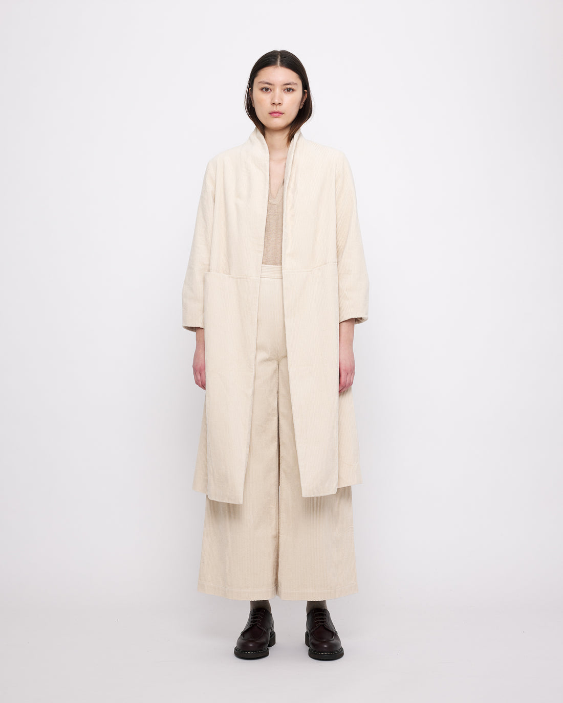 Open Fall Coat - Corduroy Edition - FW24 - Pearl