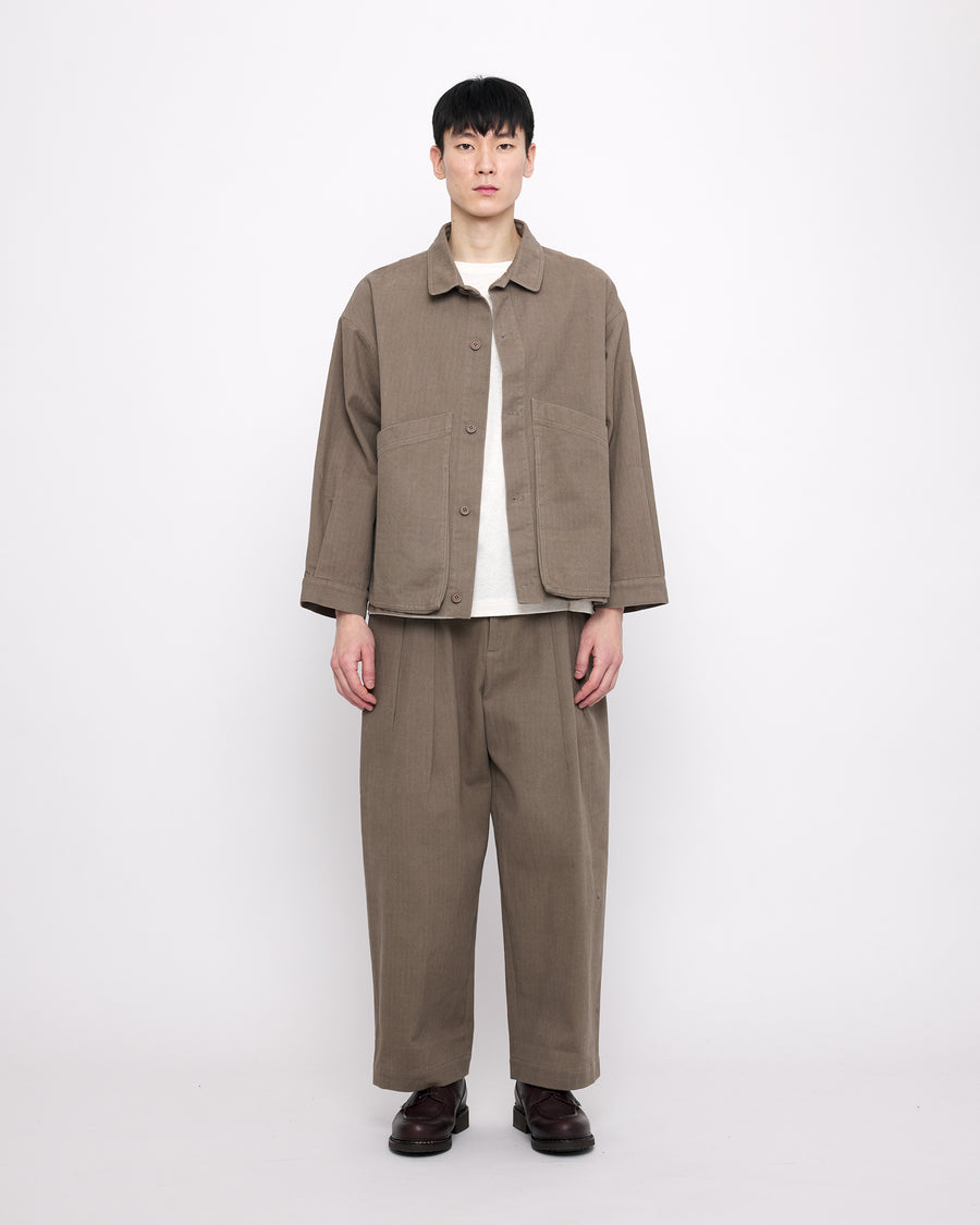 Signature Panel Pockets Shirt Jacket - Heavy Canvas Edition - Umber