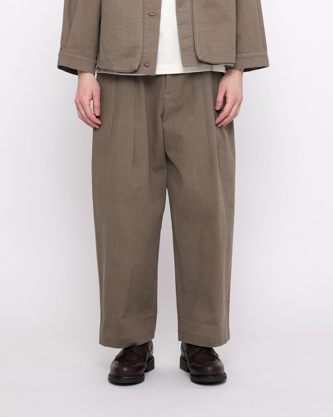 Signature Pleated Trouser - Heavy Canvas Edition - Umber