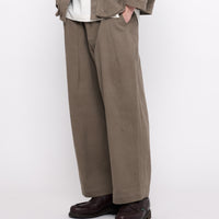 Signature Pleated Trouser - Heavy Canvas Edition - Umber