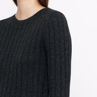 Yak Ribbed Long Sleeves- FW24 - Charcoal