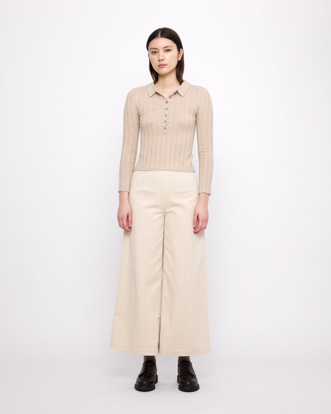 Yak Collared Long Sleeves - FW24 - Desert Sand