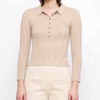 Yak Collared Long Sleeves - FW24 - Desert Sand