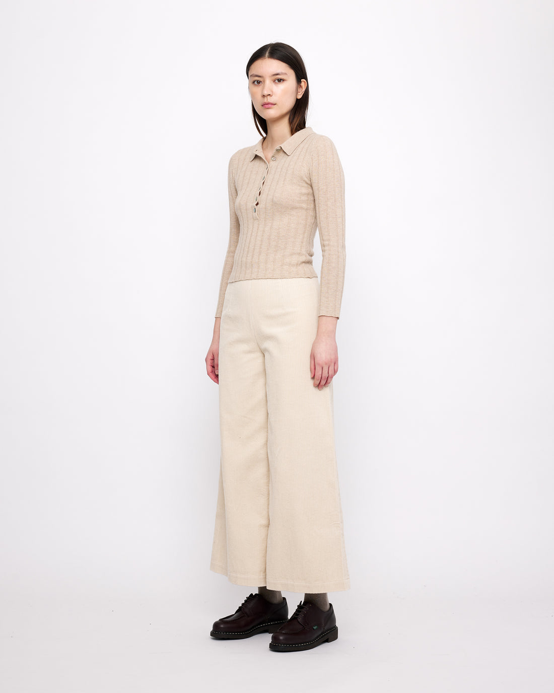 Yak Collared Long Sleeves - FW24 - Desert Sand