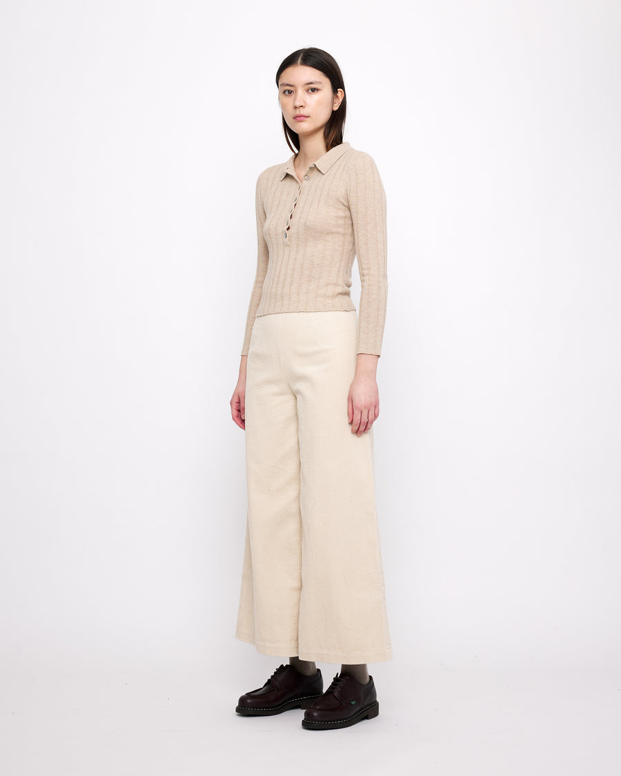 Yak Collared Long Sleeves - FW24 - Desert Sand