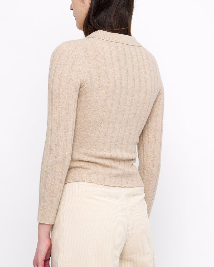 Yak Collared Long Sleeves - FW24 - Desert Sand