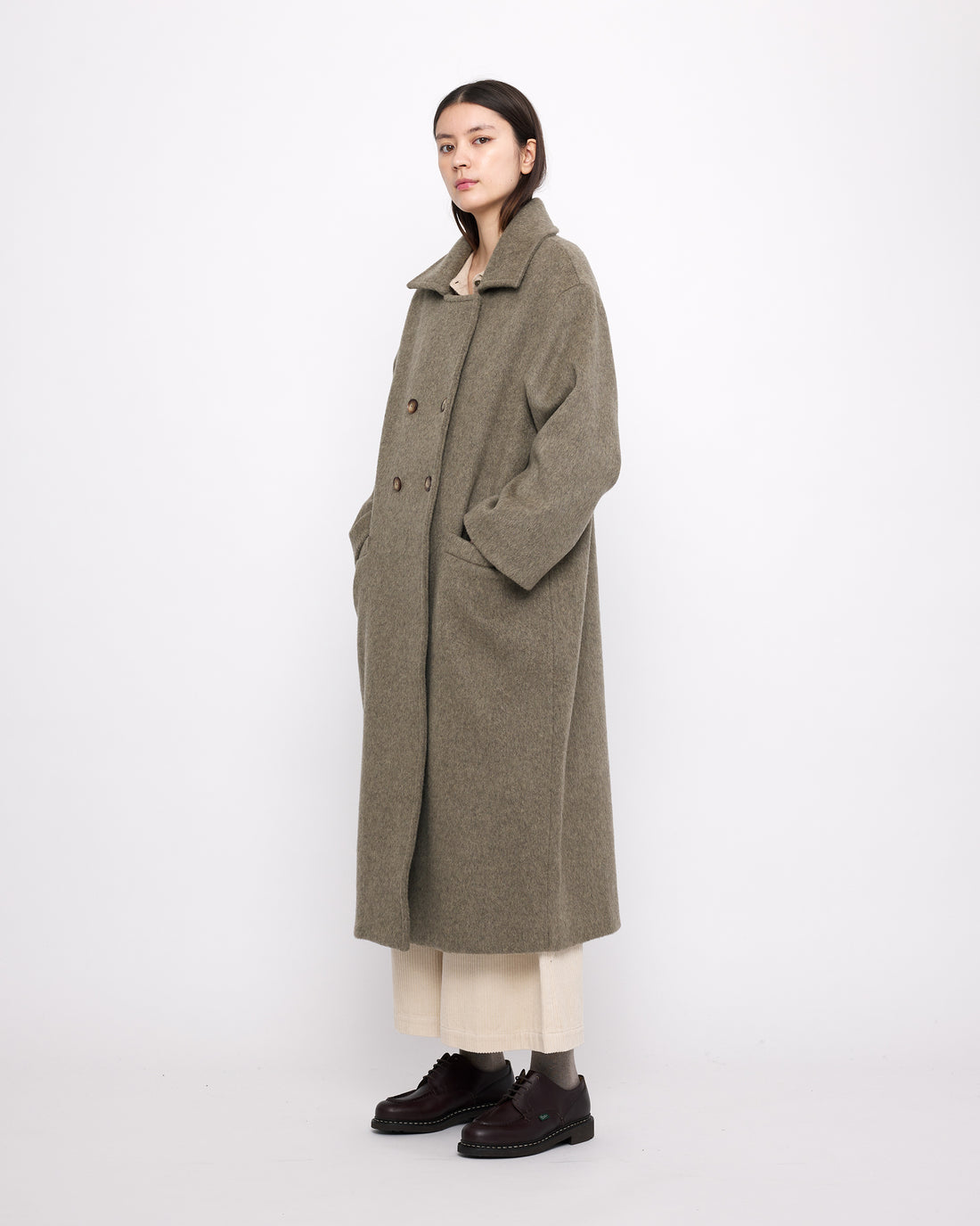 Olive peacoat hotsell