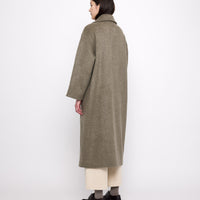 Long Wool Peacoat - FW24 - Olive Gray